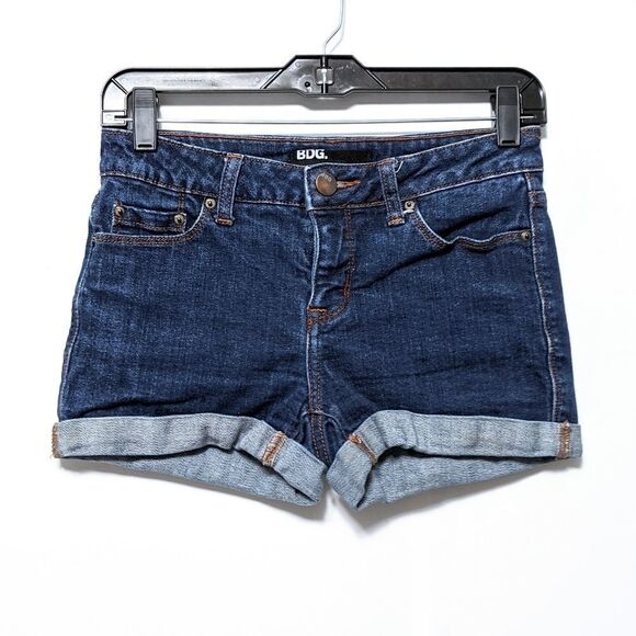 Urban Outfitters BDG Cuffed Denim Jean Shorts 2 - Picture 1 of 5